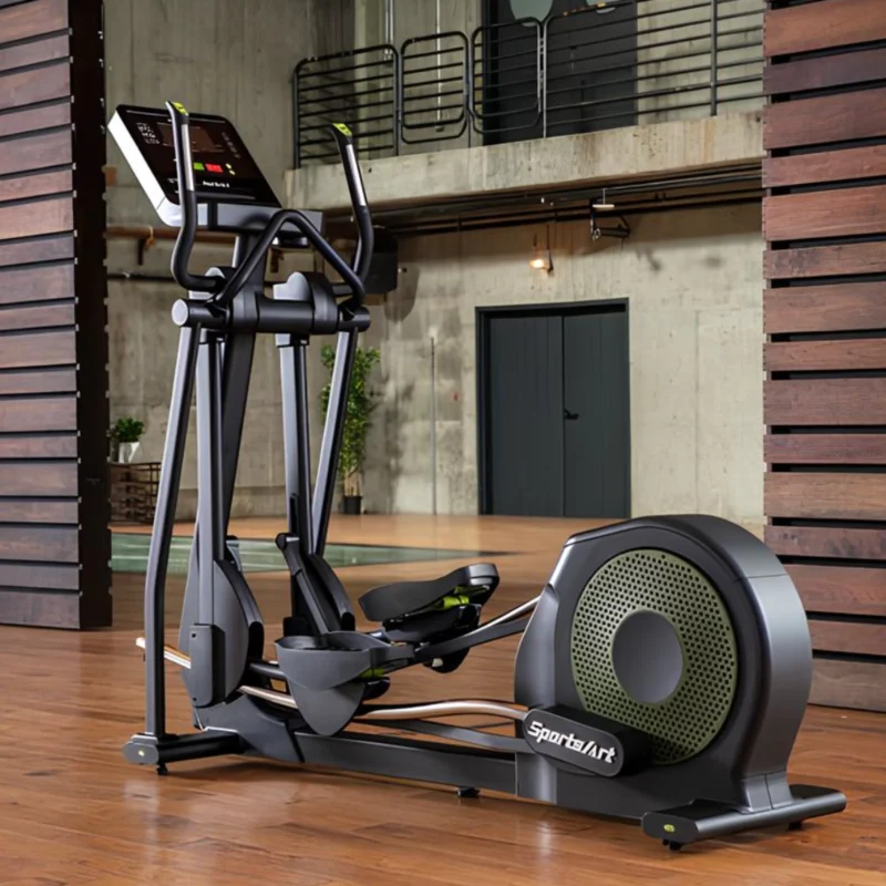 Close-up of Adjustable Stride Feature on SportsArt G874 Elliptical Trainer UAE