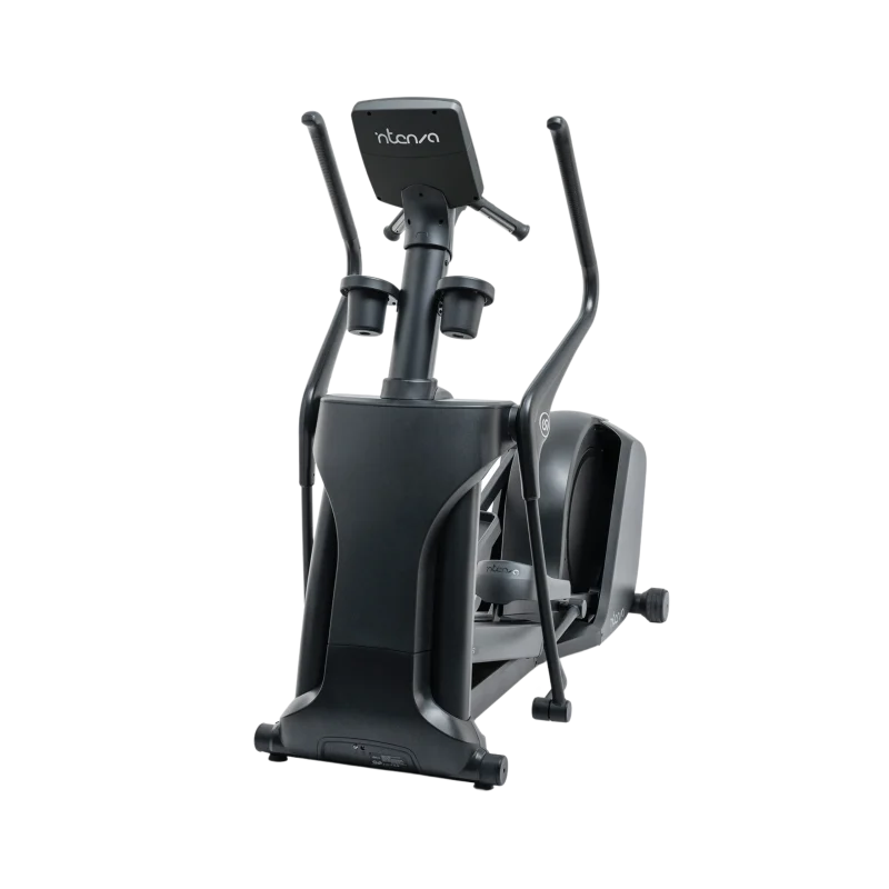 Close-up of the Intenza 450ETi2S Winteractive console, displaying workout data in English, ideal for users across Abu Dhabi and the UAE looking for fitness equipment.