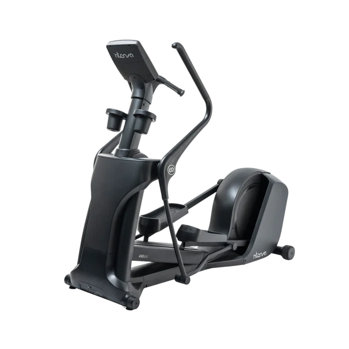 Intenza 450ETi2S Elliptical with Winteractive console in a modern Dubai home gym, showcasing its sleek design and suitability for residential use in the UAE