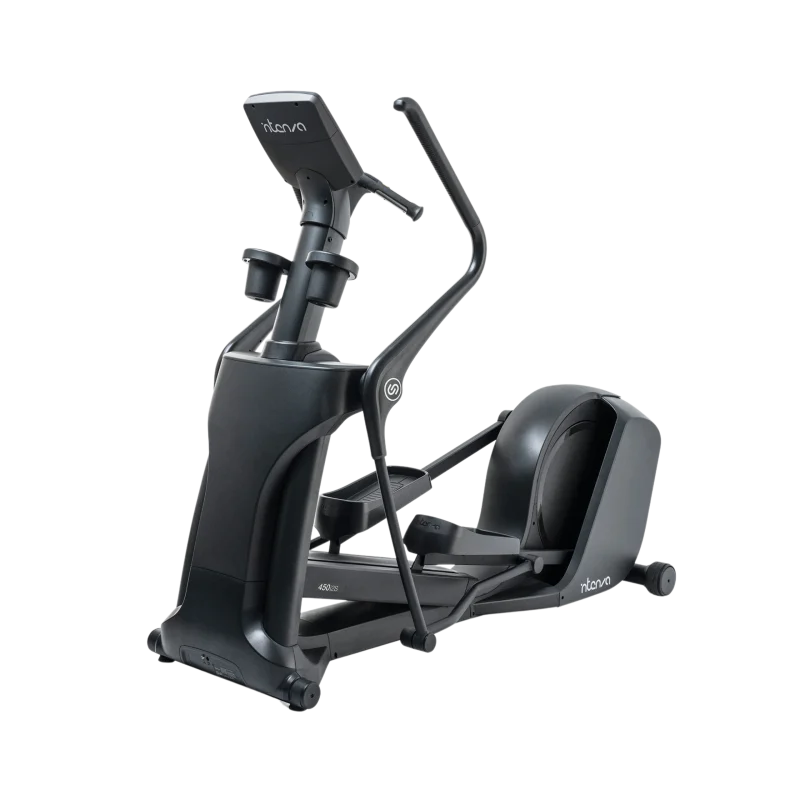 Intenza 450ETi2S Elliptical with Winteractive console in a modern Dubai home gym, showcasing its sleek design and suitability for residential use in the UAE