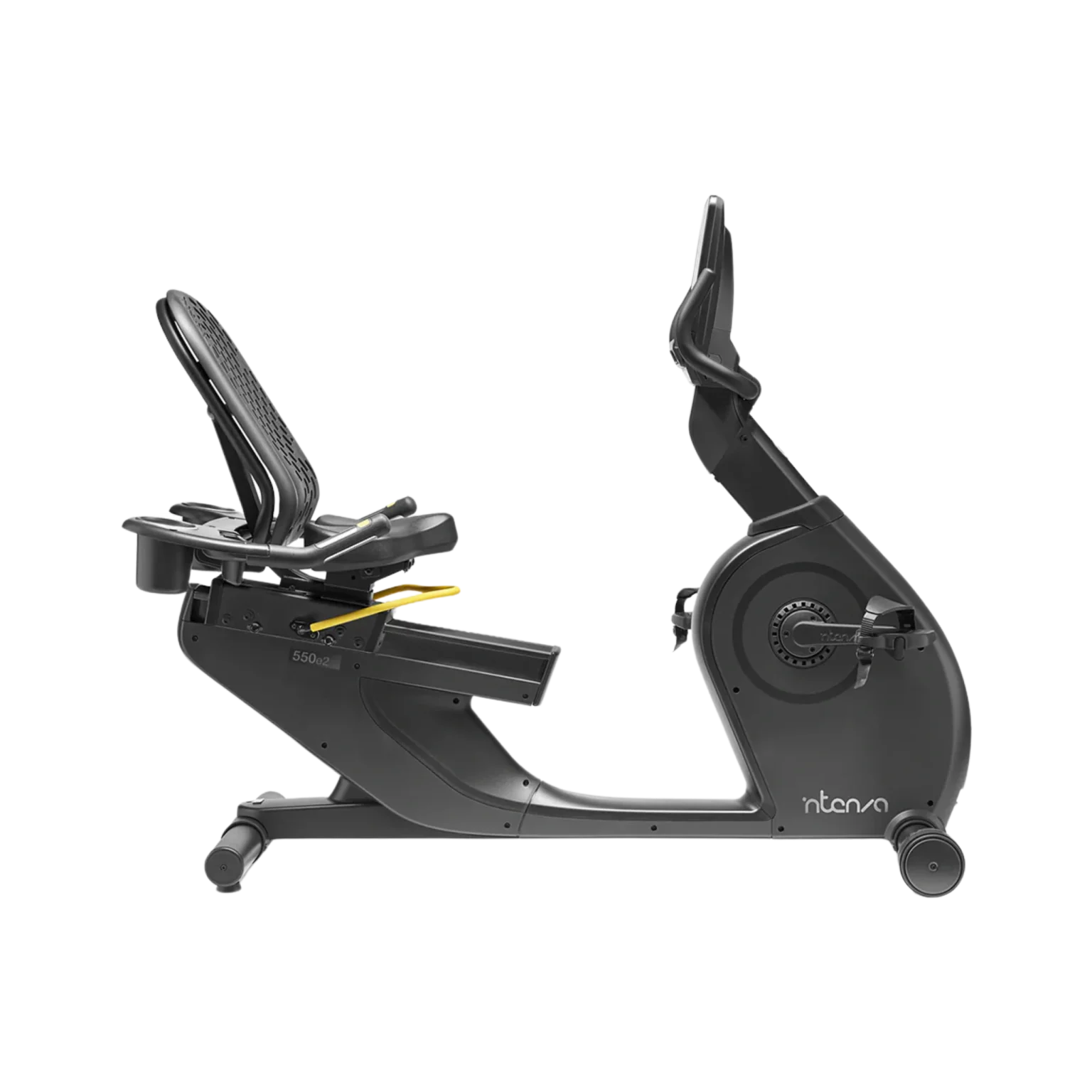 Intenza 550RBe2 Recumbent Bike, highlighting its eco-friendly design and durable build, suitable for homes and light commercial gyms throughout the UAE. Best recumbent bike