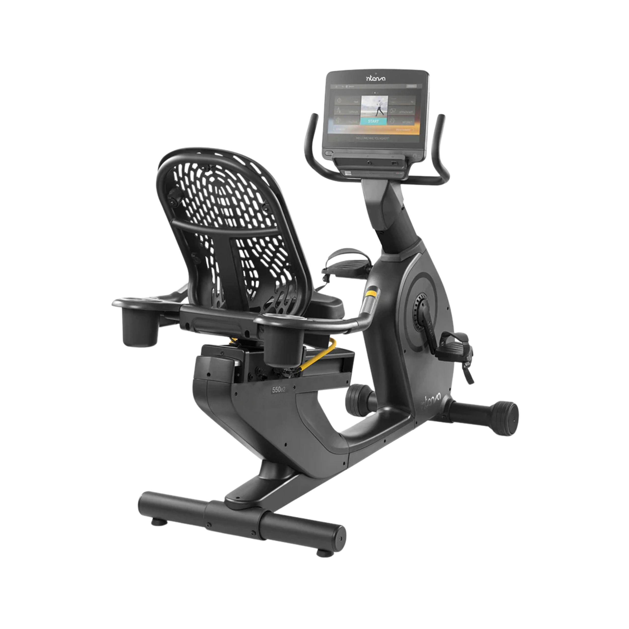 Intenza_550RBe2_backside Intenza 550RBe2 Recumbent Bike with e-console in a modern Dubai home setting, highlighting its comfortable design and suitability for all fitness levels in the UAE.