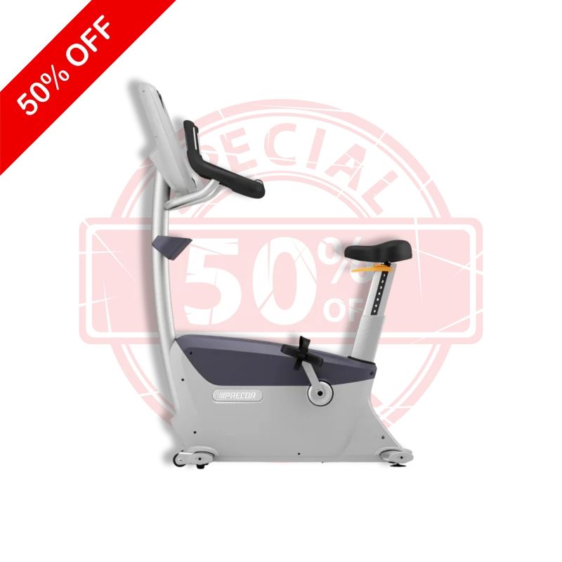 UBK 885 Precor Upright Bike UAE with P82 Console - UAE - Full View