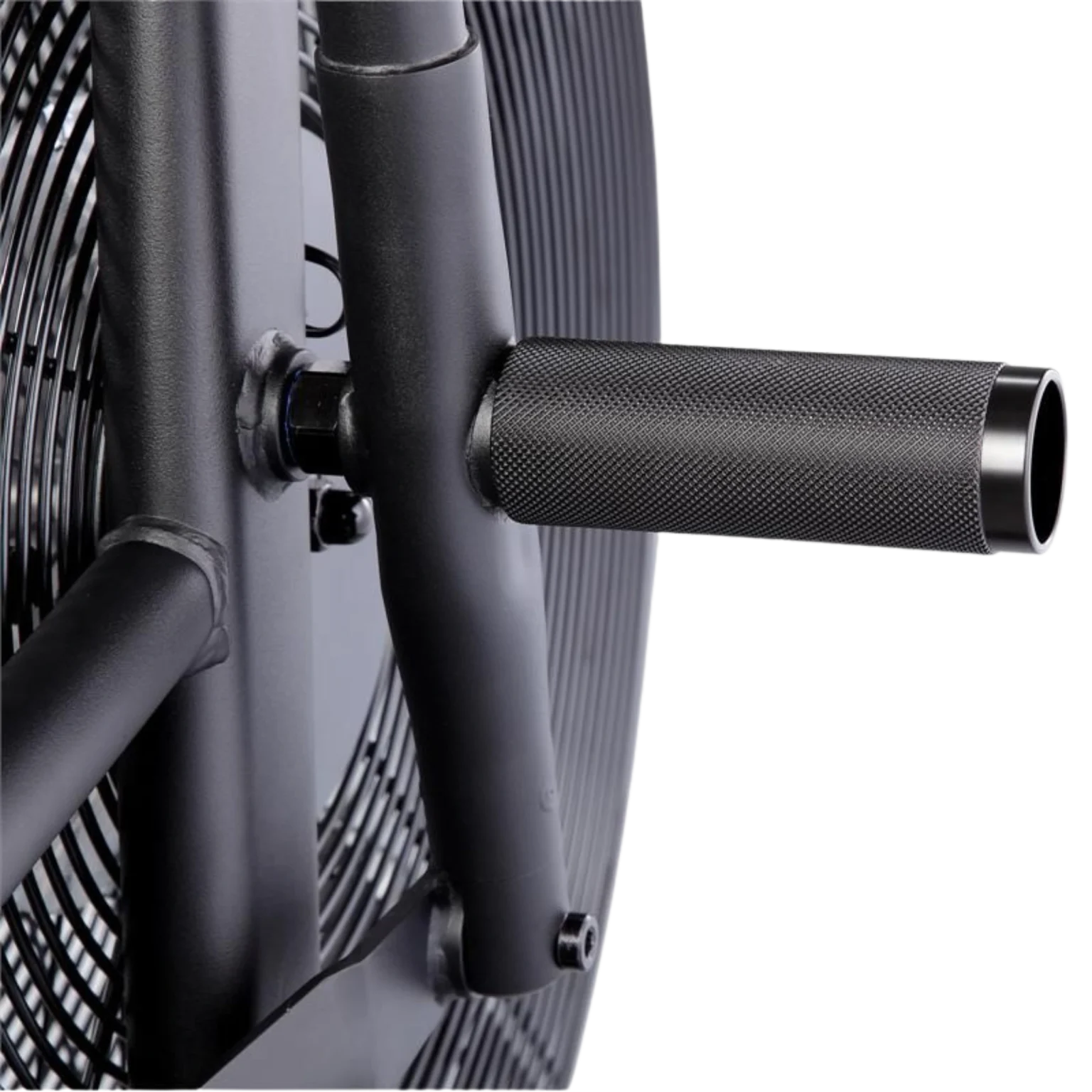 Close-up of the Yanre YAB100 Air Bike's adjustable seat and handlebars, highlighting its customization options for users in Abu Dhabi and throughout the UAE.