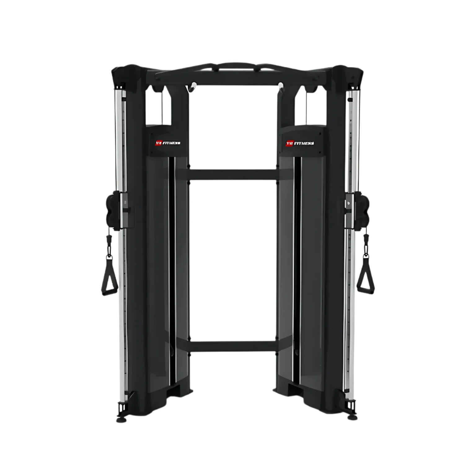 Yanre 61A32B Functional Trainer in a modern Dubai home gym, showcasing its versatility and space-saving design, ideal for fitness enthusiasts in the UAE.