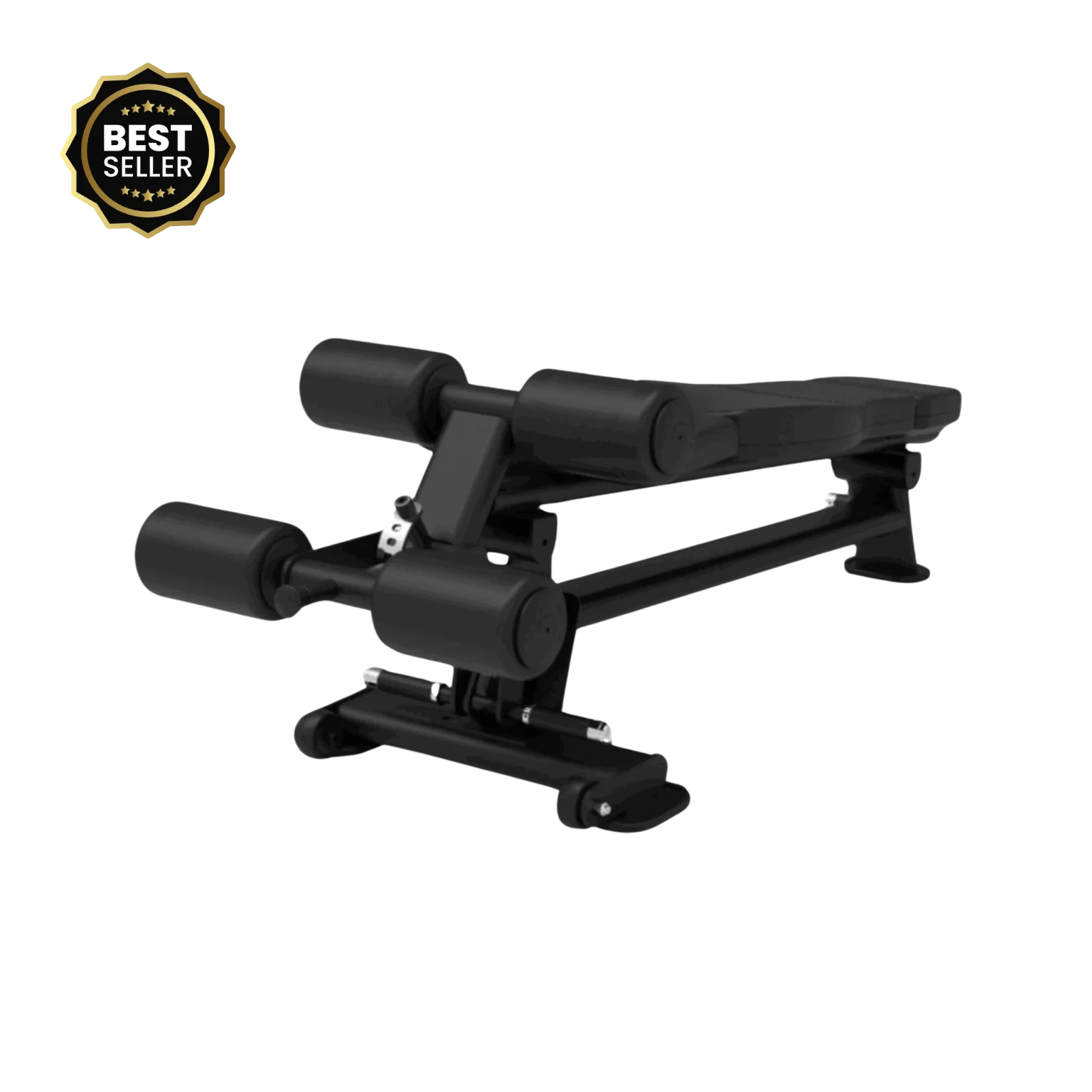 A Yanre Adjustable Weight Bench shown in the flat position in a modern Dubai home gym, highlighting its versatility for performing a wide range of exercises targeting various muscle groups in a UAE home setting. This emphasizes versatility in a Dubai home.
