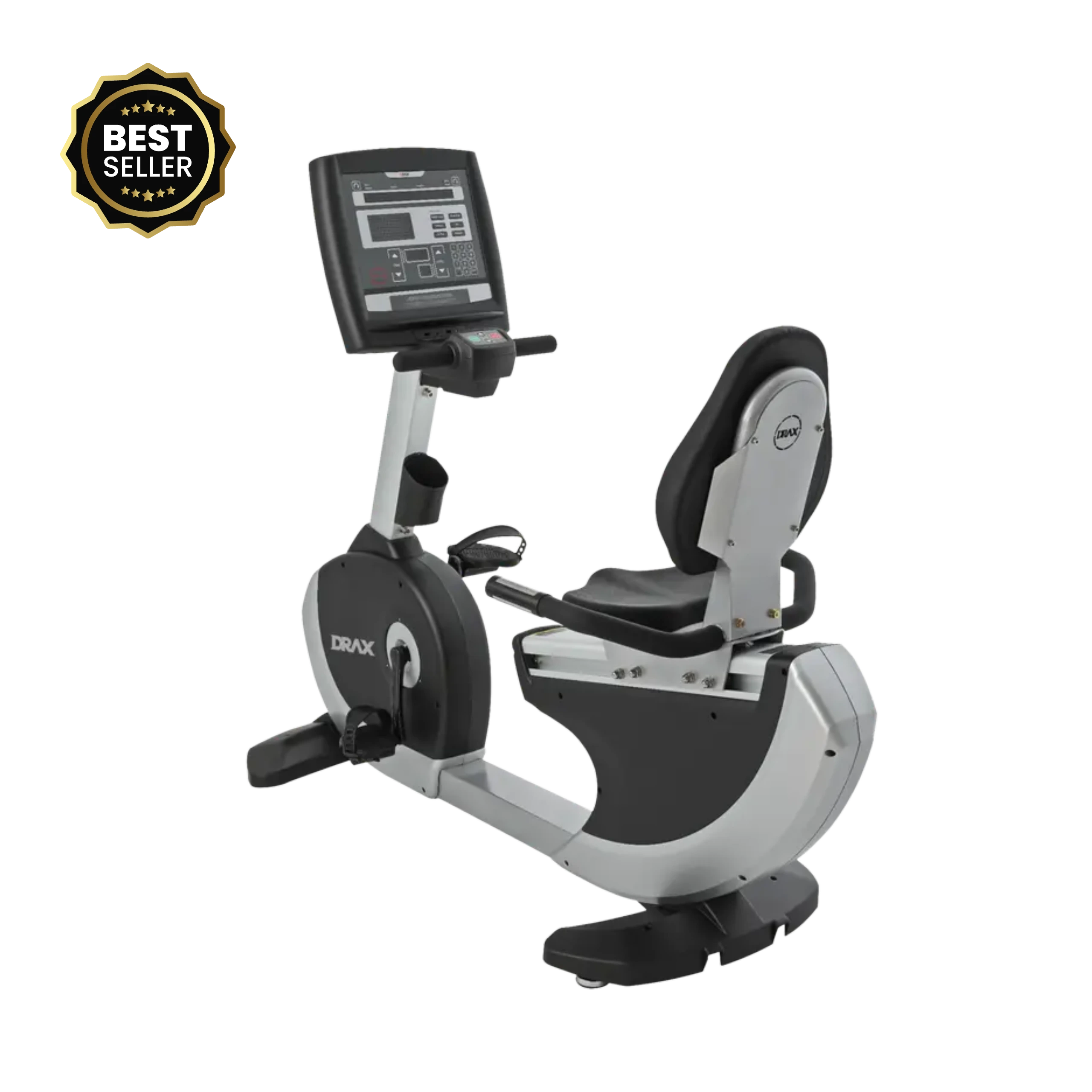 drax-recumbent-bike-tbr9000 Drax TBR9000 Recumbent Bike in a modern Dubai home gym, showcasing its comfortable design and space-saving footprint, ideal for fitness enthusiasts in the UAE.