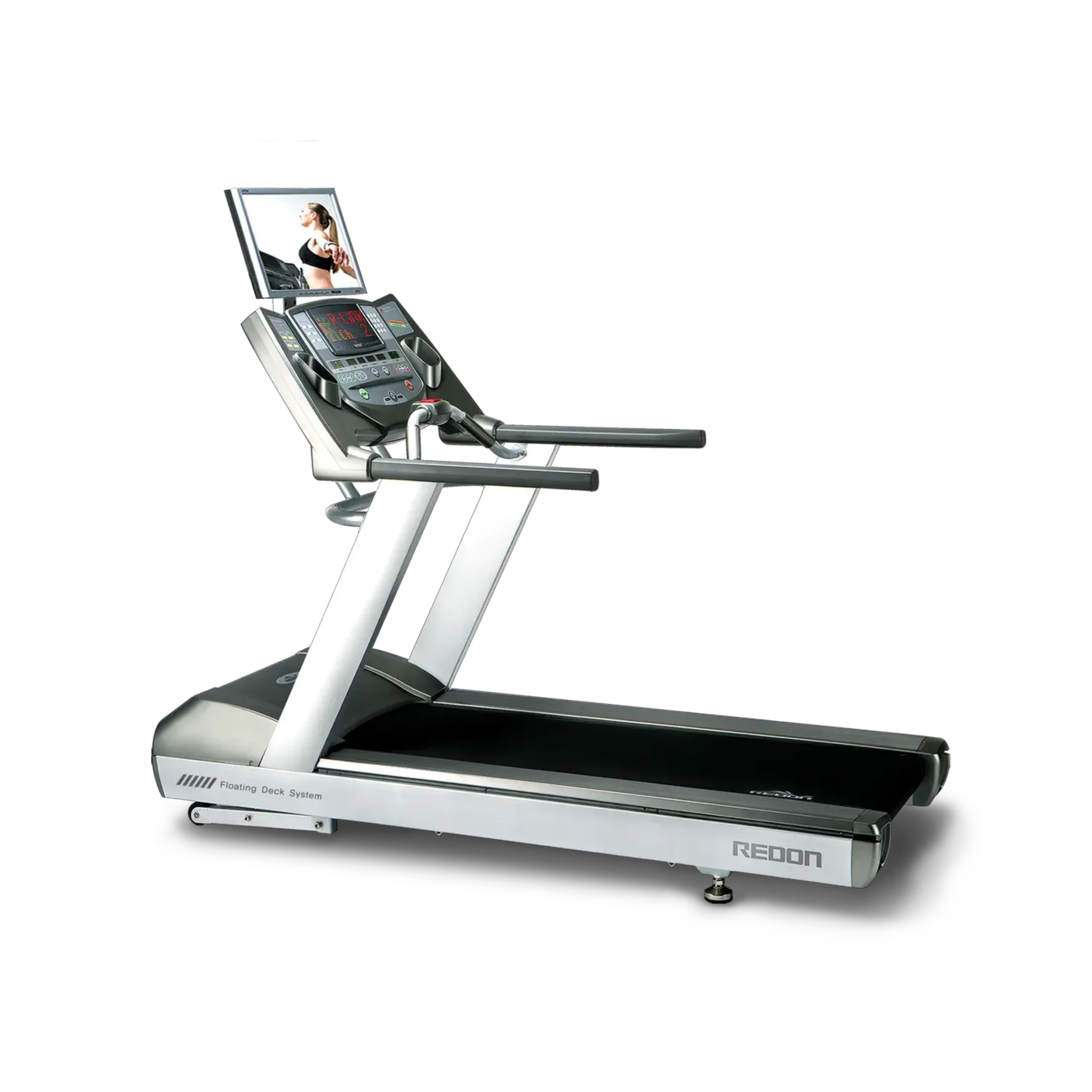drax-treadmill-nr20x DRAX REDON NR20X Treadmill in a luxury Dubai home gym, showcasing its sleek design and large running surface, perfect for serious runners in the UAE.