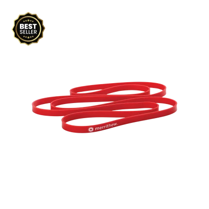 The Merrithew Resistance Loop displayed in a gym setting in Dubai, showcasing its portability and versatility for various exercises in the UAE.
