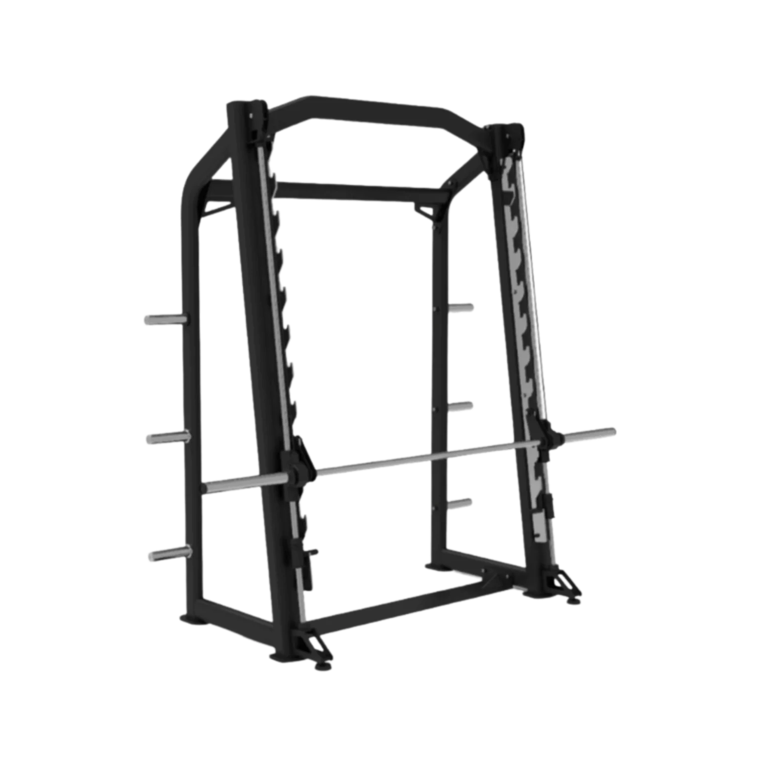 Yanre 61A33 Smith Machine in a modern Dubai home gym, showcasing its sleek design and space-saving footprint, ideal for safe weightlifting in the UAE.