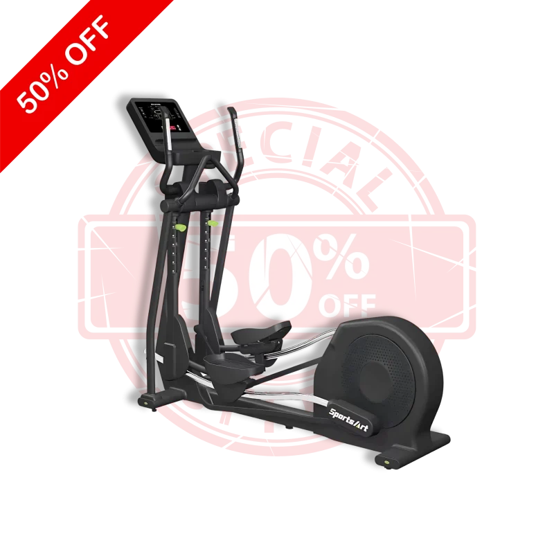 Premium SportsArt E873 Elliptical Trainer – Adjustable Stride, Low-Impact Workout Machine for Gyms and Homes