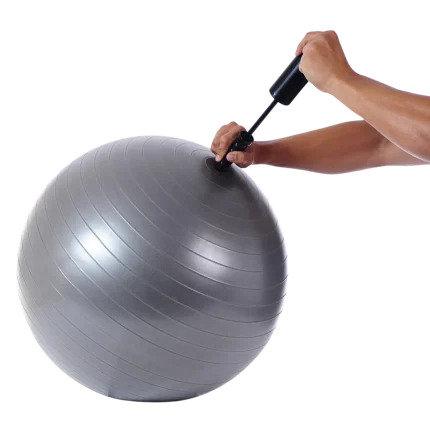Close-up of the TKO Fitness Ball 55cm, highlighting its durable, anti-burst material and textured surface, perfect for safe workouts in Abu Dhabi, UAE.