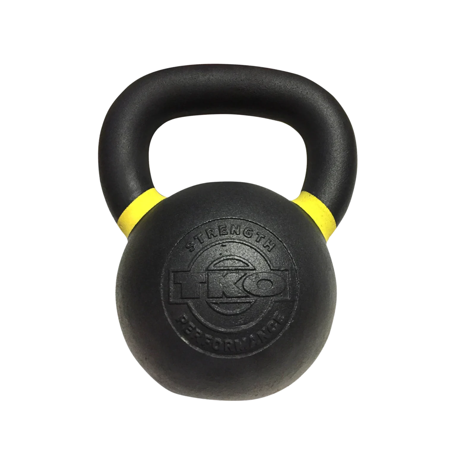 TKO Pro Cast Kettlebell in a modern Dubai home gym, showcasing its wide handle and durable construction, ideal for strength training in the UAE. Buy kettlebells online.
