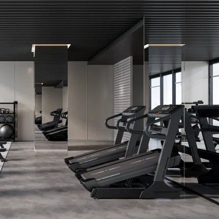 Smart treadmill UAE XT55 Marathon voice‑enabled incline decline programs