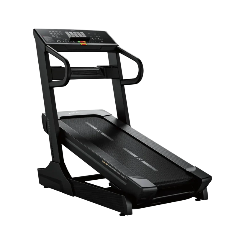 XT55 Marathon Treadmill UAE walnut frame black panels smart display incline Bluetooth