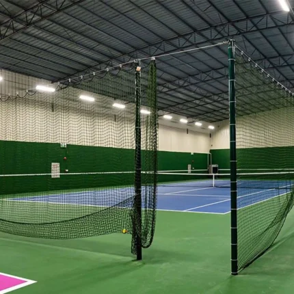 TF-770 Tennis Court Divider Net, dark green indoor divider net, polypropylene tennis court net, indoor tennis divider net, quick-dry tennis court net