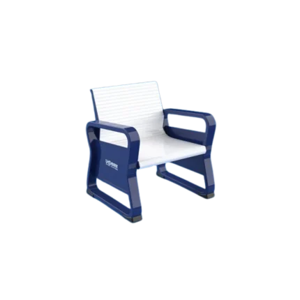 TP-305 Aluminum Alloy Rest Chair, royal blue and white sports chair, aluminum alloy single rest chair, professional tennis court seating, ergonomic aluminum rest chair